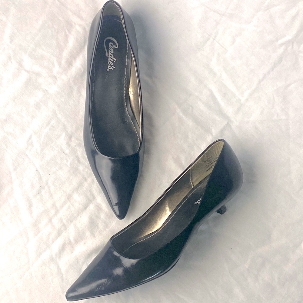 Candies Black Patent Pumps Size 7.5